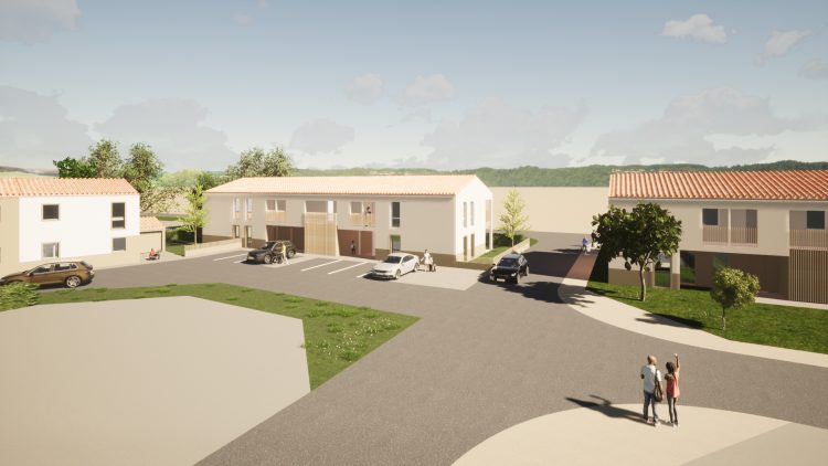 Perspectives - projet de 48 logements - Talmont-Saint-Hilaire