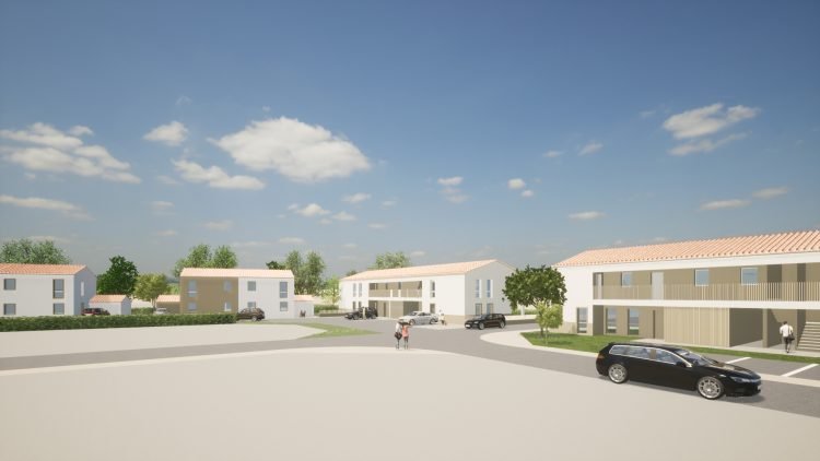 Perspectives - projet de 48 logements - Talmont-Saint-Hilaire