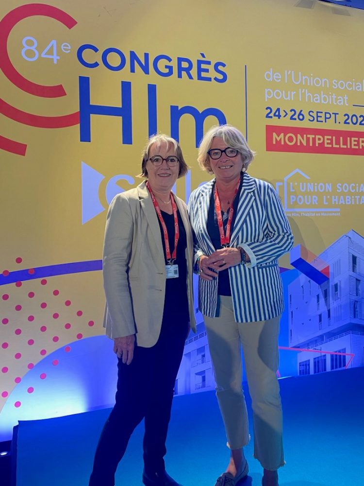 Isabelle Rivière et Catherine Poupet au Congrès Hlm à Montpellier pour Vendée Habitat